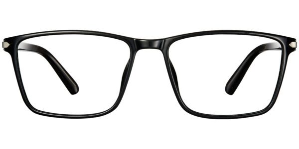 4371 Full Rim Bright Black Rectangle