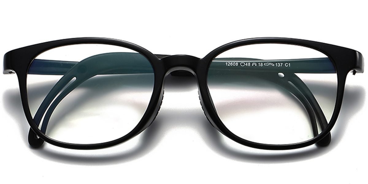 7128 Full Rim Black Rectangle