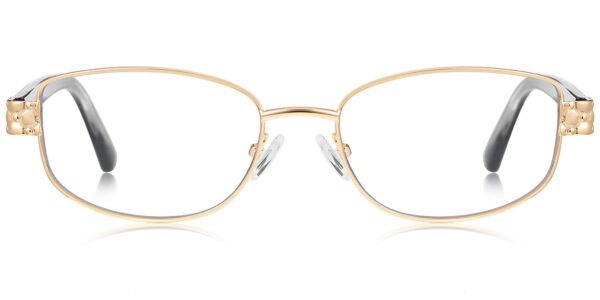 7803 Full Rim Gold Oval