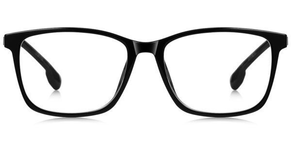 7641 Full Rim Black Rectangle