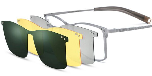 6794 Full Rim Silver Rectangle