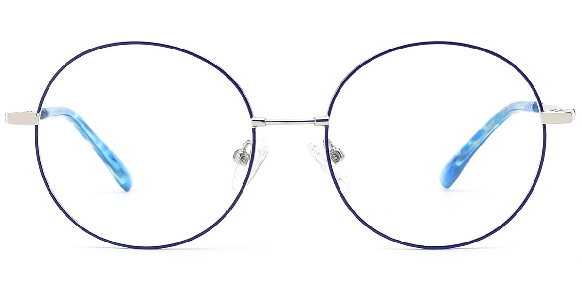6661 Full Rim Black Silver Round - Image 4