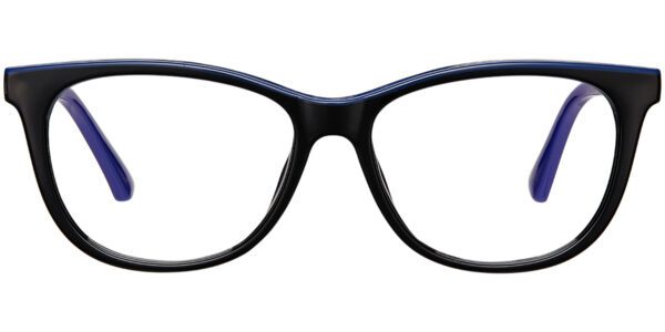 3793 Full Rim Bright Black Rectangle