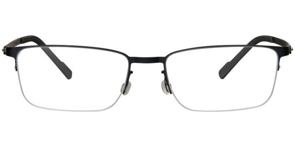 5011 Semi Rimless Black Rectangle
