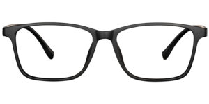 F-2173 Full-Rim Matte-Black Rectangle