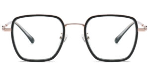 F-3800 Full-Rim Bright Black Square