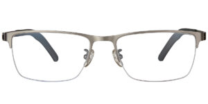 F-3805 Full-Rim Gunmetal Rectangle