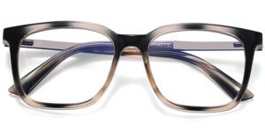 F-4059 Full-Rim Pattern-Grey Square