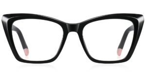 F-5312 Full-Rim Black Cat-Eye